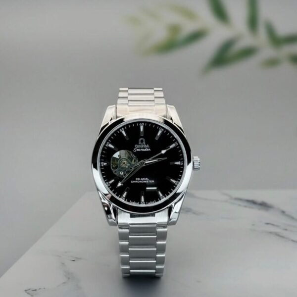 Omega Automatic Men's Black Dial First Copy Watch