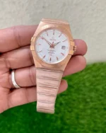 Omega Constellation 42mm Rose Gold and White Dial First Copy Watch - Image 2