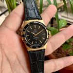 Omega Constellation Black Gold Automatic First Copy Watch