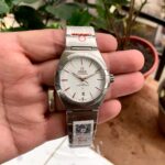 Omega Constellation Chronometer Silver White Dial First Copy Watch