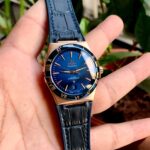 Omega Constellation Co-Axial Blue Dial Rose Gold First Copy Watch