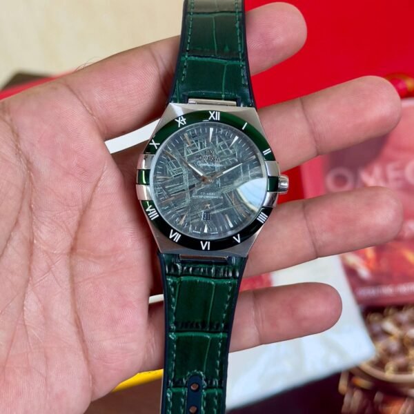 Omega Constellation Co-Axial Meteorite Green Dial First Copy Watch