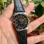 Omega Constellation Co-Axial Silver Bezel Black Dial First Copy Watch