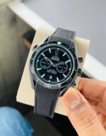 Omega Seamaster Black Chronograph Watch