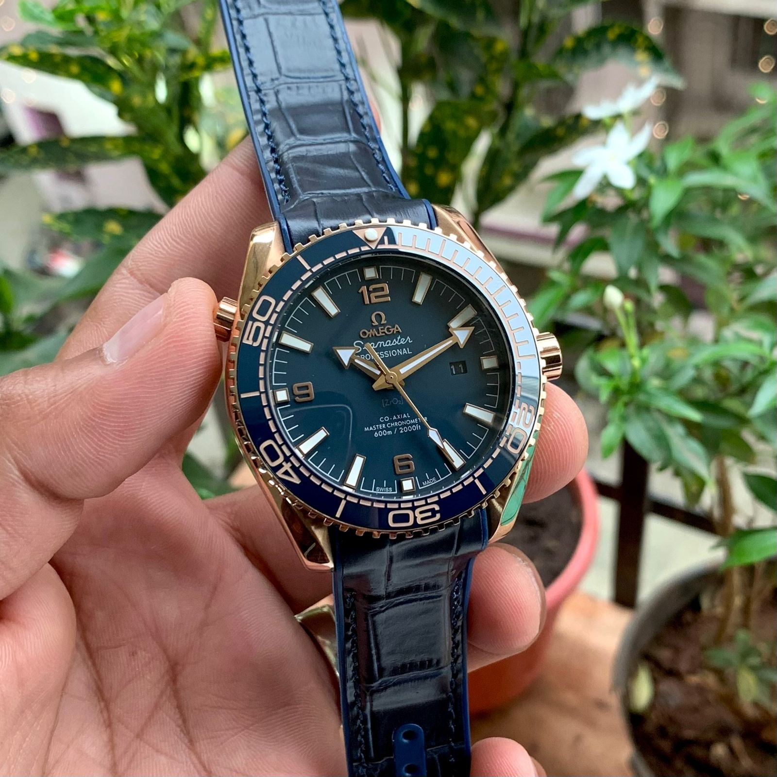 Omega-Seamaster-Planet-Ocean-600M-1-laziofy Omega Seamaster Planet Ocean 600M Blue First Copy Watch - Image 1