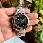 Omega Seamaster Professional Planet Ocean Dual Tone Chronograph Watch