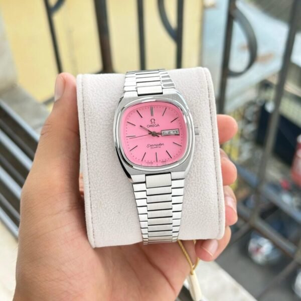 Omega Seamaster Vintage Pink Dial First Copy Watch