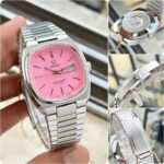 Omega Seamaster Vintage Pink Dial First Copy Watch - Image 4