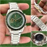 Omega Speedmaster Apollo 11 Green Dial Men's Watch - Image 4