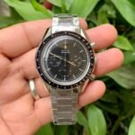 Omega Speedmaster Silver Chain Black Dial Watch