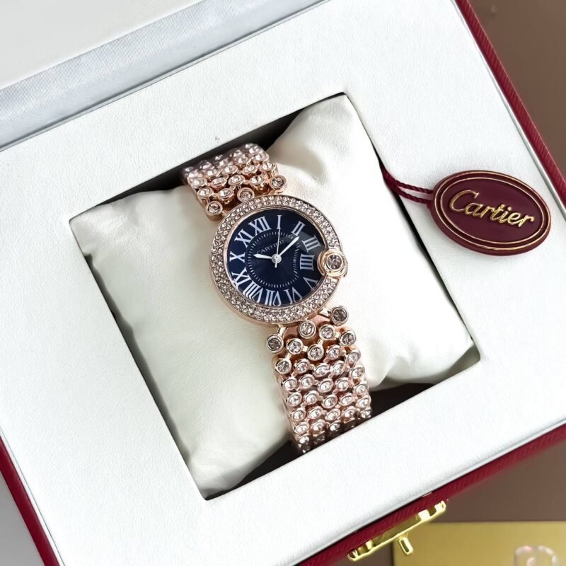 Cartier-Ballon-Black-Dial-Womens-Watch-1-laziofy Cartier Ballon Black Dial Women's Watch - Image 1