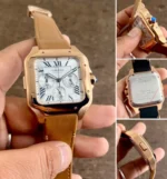 Cartier Santos Chrono Quartz First Copy Watch - Image 2