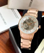 Emporio Armani 42mm Rose Gold Watch