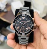 Emporio Armani Ceramica Black Dial Watch - Image 2