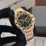 Emporio Armani Chronograph Green Dial First Copy Watch