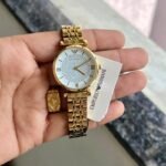 Emporio Armani Gold Diamond Face Watch