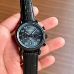 Emporio Armani Leather Strap Watch