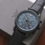 Emporio Armani Leather Strap Watch - Image 2
