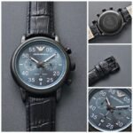 Emporio Armani Leather Strap Watch - Image 3