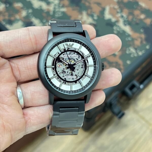 Emporio Armani Meccanico Black Dial Watch