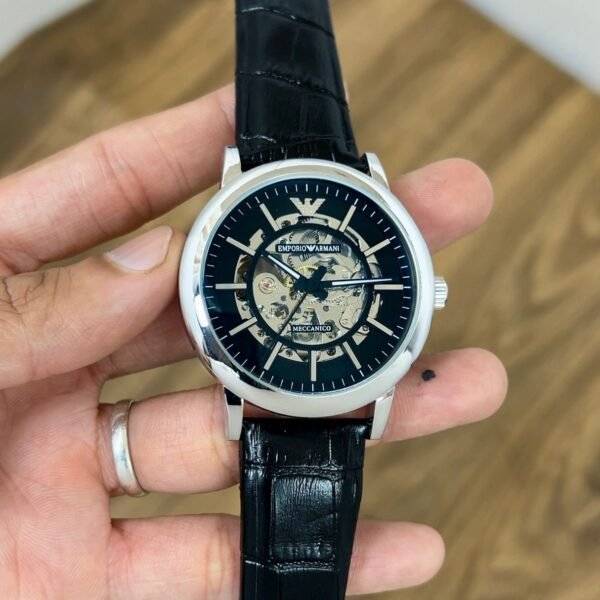 Emporio Armani Meccanico Skeleton Watch