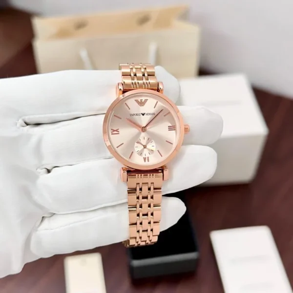 Emporio Armani Rose Gold Slim Women's Watch