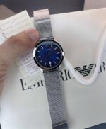 Emporio Armani Round Blue Dial First Copy Watch - Image 2