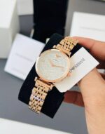 Emporio Armani Slim Rose Gold Watch - Image 2