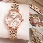 Emporio Armani Slim Rose Gold Women's Watch - Image 2