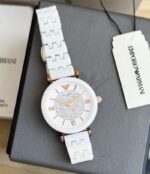 Emporio Armani Slim White Dial First Copy Watch - Image 4
