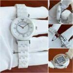 Emporio Armani White Ceramic First Copy Watch - Image 2
