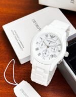 Emporio Armani White Ceramic First Copy Watch - Image 3