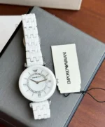 Emporio Armani White Ceramic First Copy Watch - Image 3