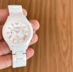 Emporio Armani White Ceramic Watch - Image 6