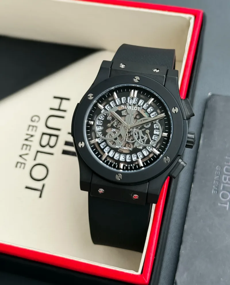 Hublot-Big-Bang-Black-Dial-1-laziofy Hublot Big Bang Black Dial First Copy Watch - Image 1