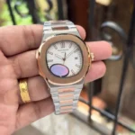 Patek Philippe Nautilus Rose Gold First Copy Watch - Image 2