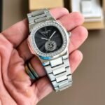 Patek Philippe Nautilus Silver First Copy Watch - Image 2