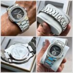 Patek Philippe Nautilus Silver First Copy Watch - Image 3