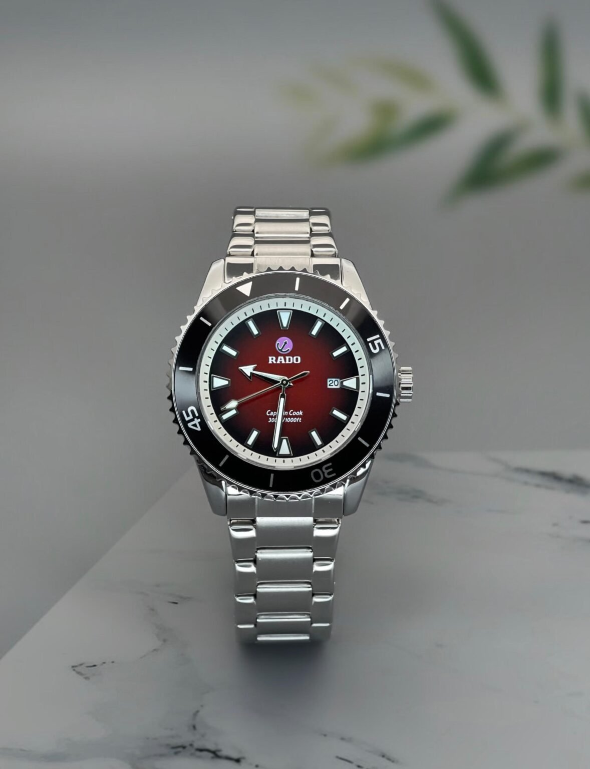 Rado-Captain-Cook-Red-Dial-1-laziofy Rado Captain Cook Red Dial First Copy Watch - Image 1