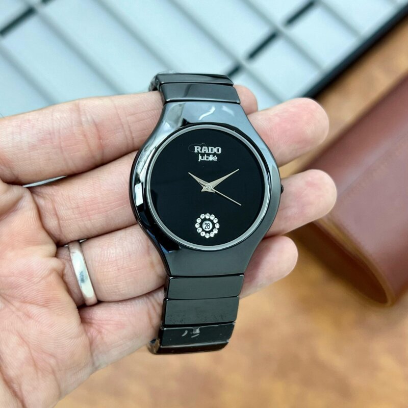 Rado-Jubile-Ceramic-Black-1-laziofy Rado Jubile Ceramic Black First Copy Watch - Image 1