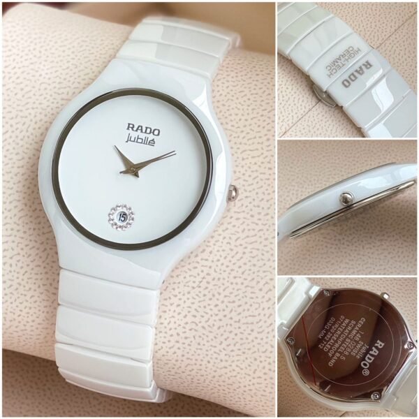 Rado White Quartz First Copy Watch