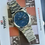 Tissot PRX Silver Blue Watch - Image 4